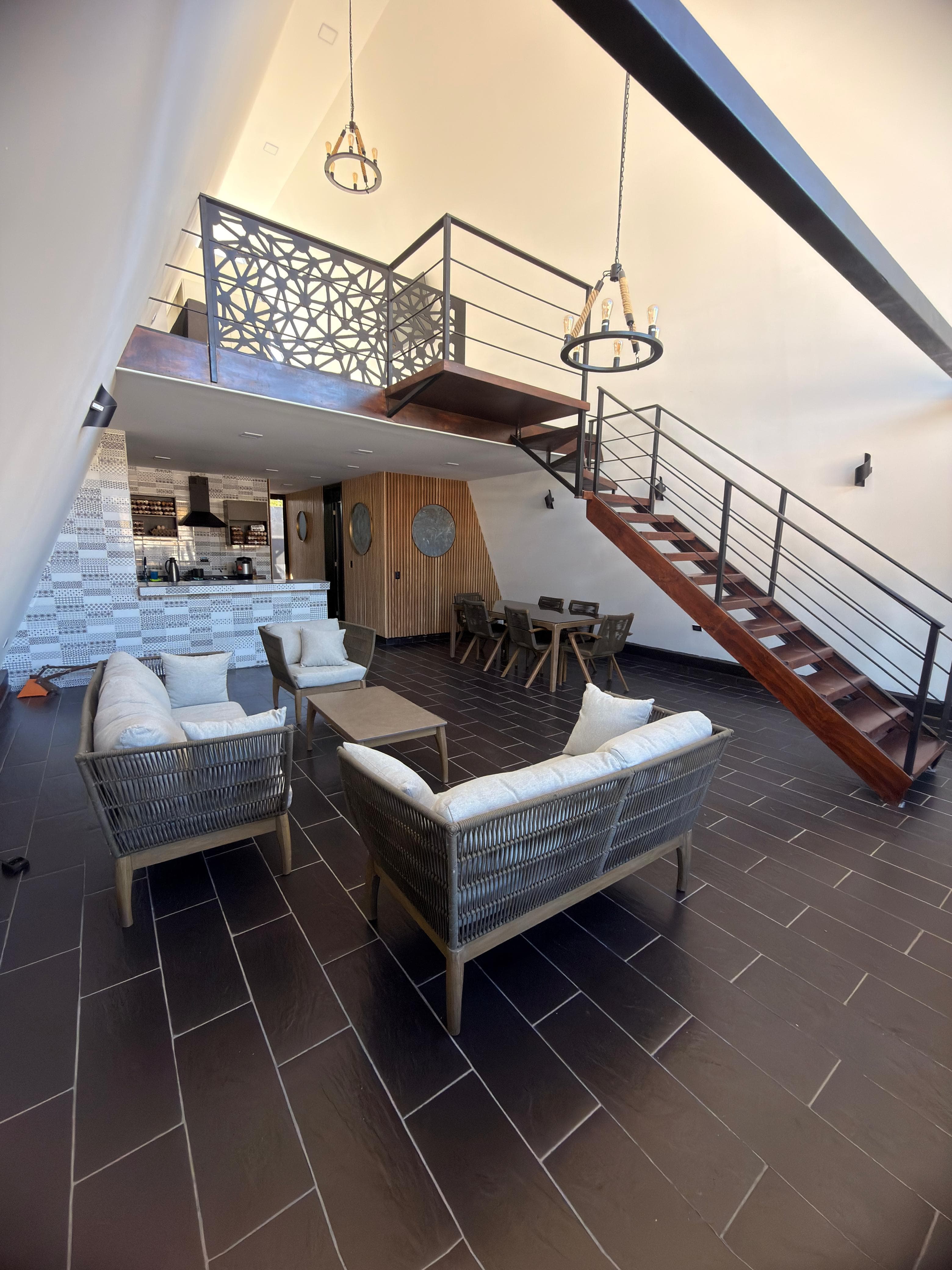 Fachada A-frame del Mini Chalet